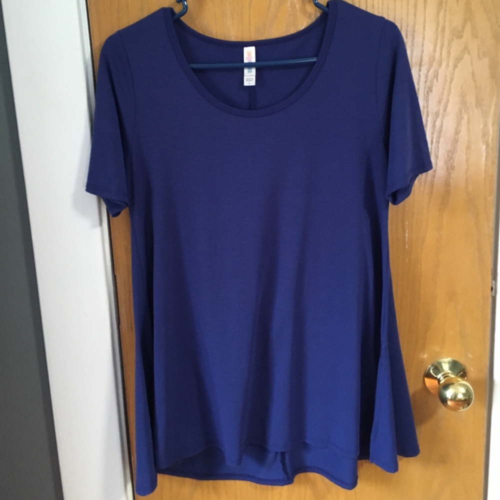 LuLaRoe Perfect Tee Solid Blue